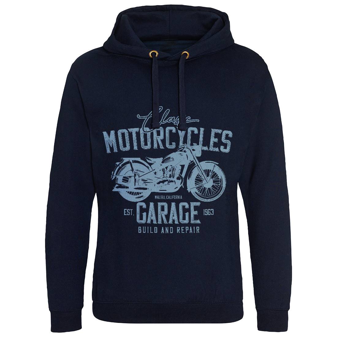Garage Mens Hoodie Without Pocket Motorcycles B315