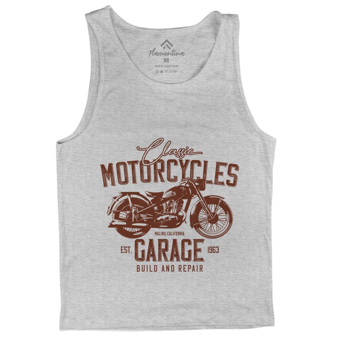 Garage Mens Tank Top Vest Motorcycles B315