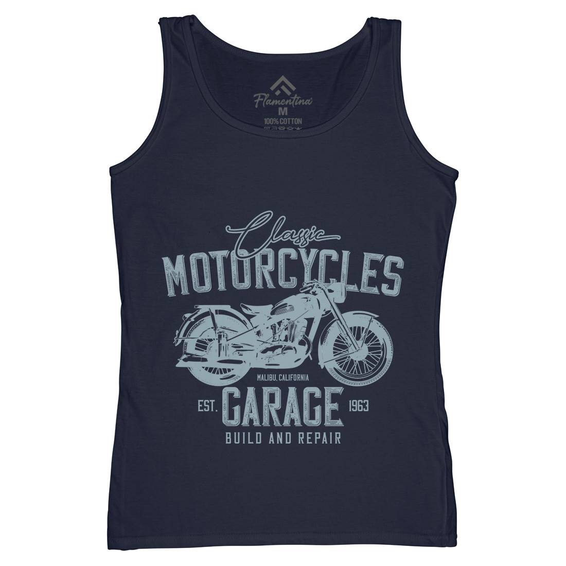 Garage Womens Organic Tank Top Vest Motorcycles B315