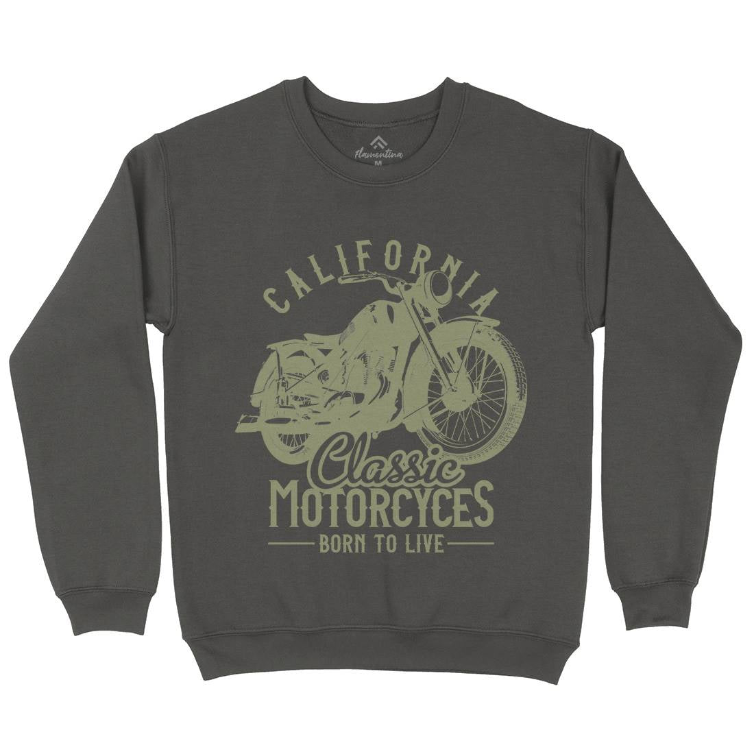 California Kids Crew Neck Sweatshirt Motorcycles B316