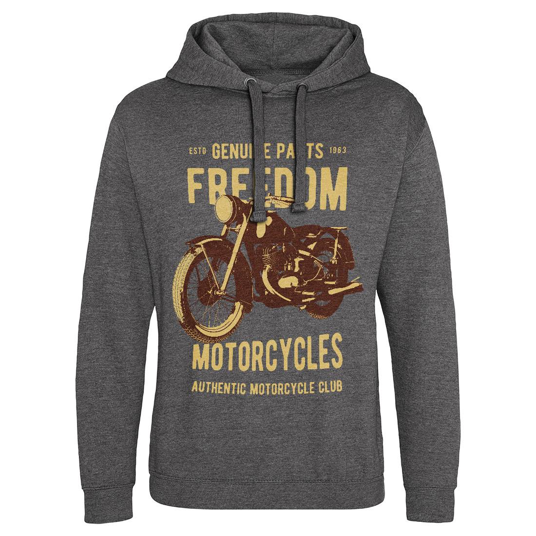 Freedom Mens Hoodie Without Pocket Motorcycles B317