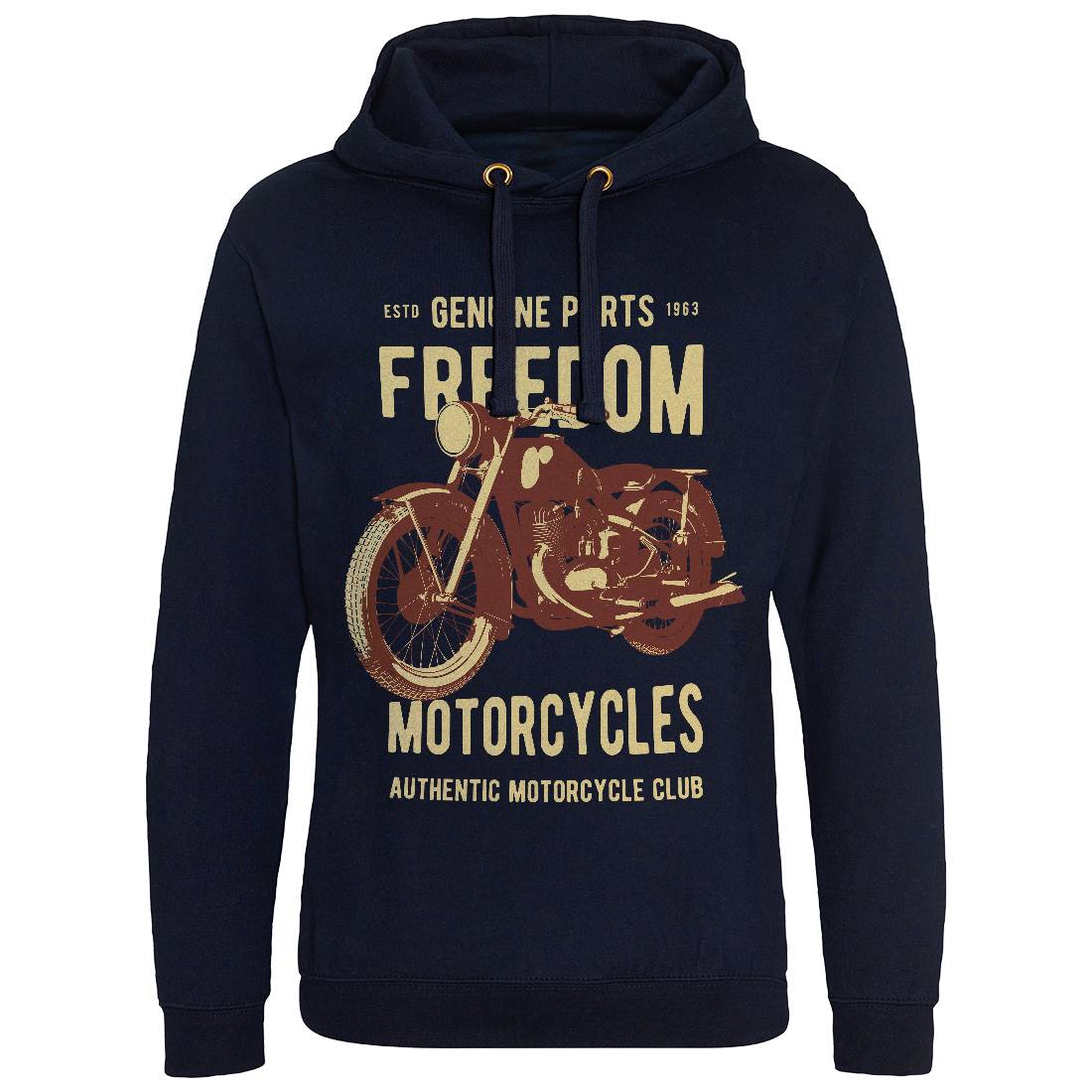 Freedom Mens Hoodie Without Pocket Motorcycles B317
