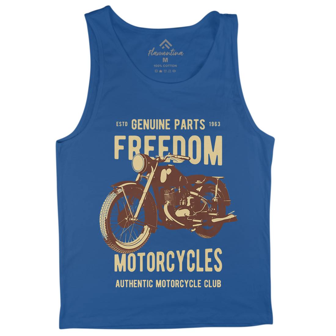 Freedom Mens Tank Top Vest Motorcycles B317