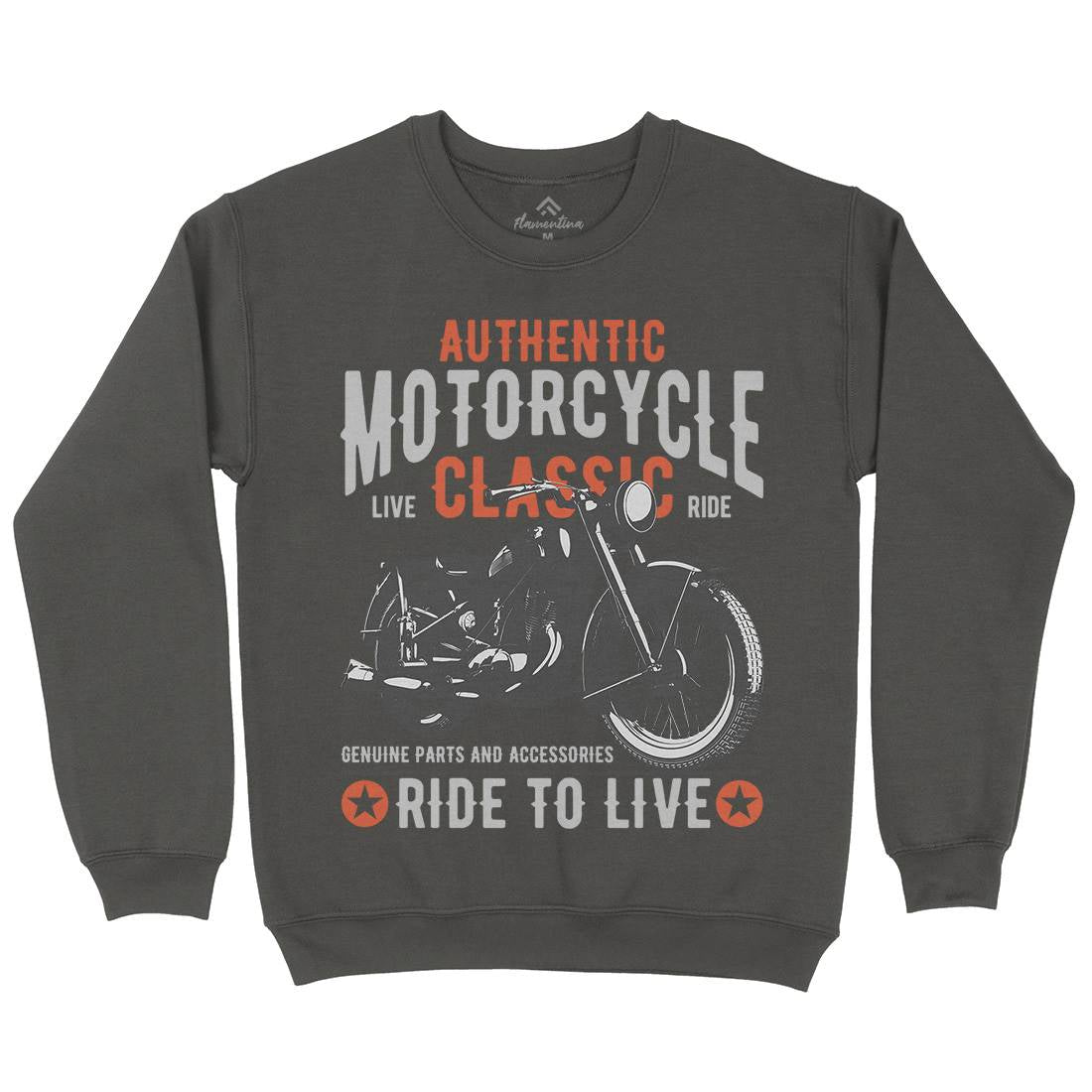 Classic Kids Crew Neck Sweatshirt Motorcycles B318