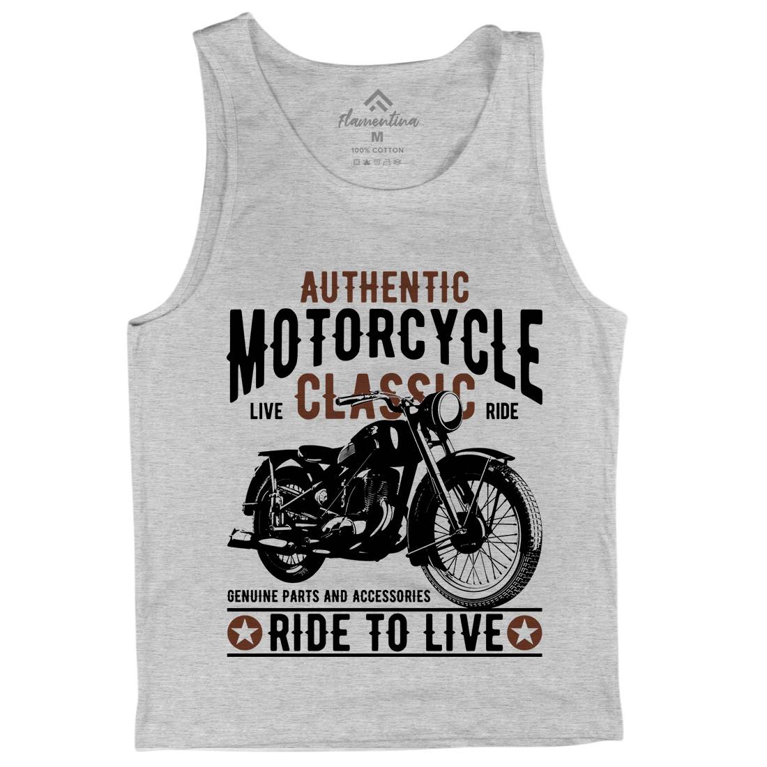Classic Mens Tank Top Vest Motorcycles B318