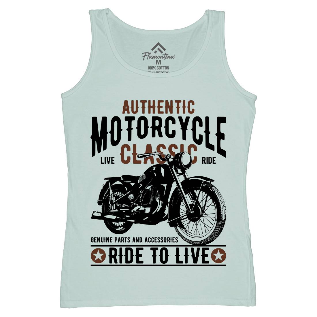 Classic Womens Organic Tank Top Vest Motorcycles B318