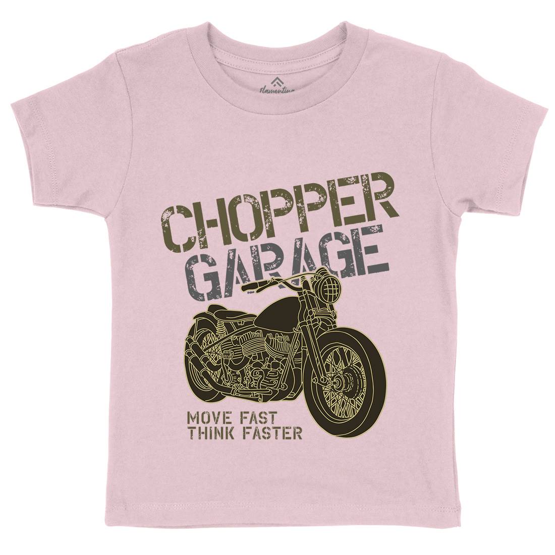 Chopper Kids Organic Crew Neck T-Shirt Motorcycles B320