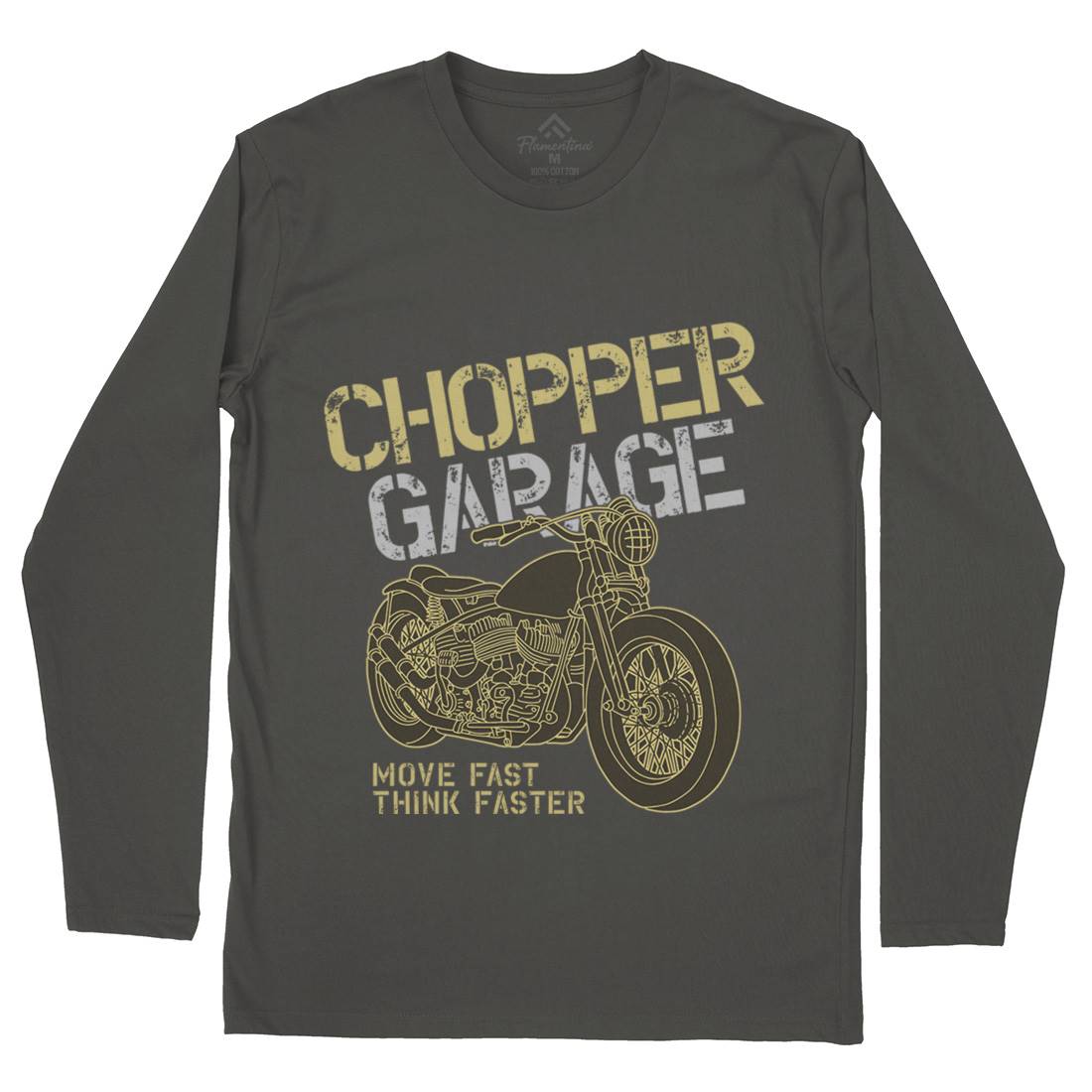 Chopper Mens Long Sleeve T-Shirt Motorcycles B320