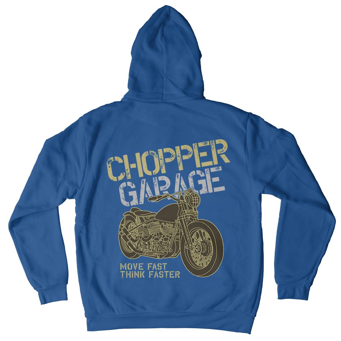 Chopper Mens Hoodie With Pocket Motorcycles B320