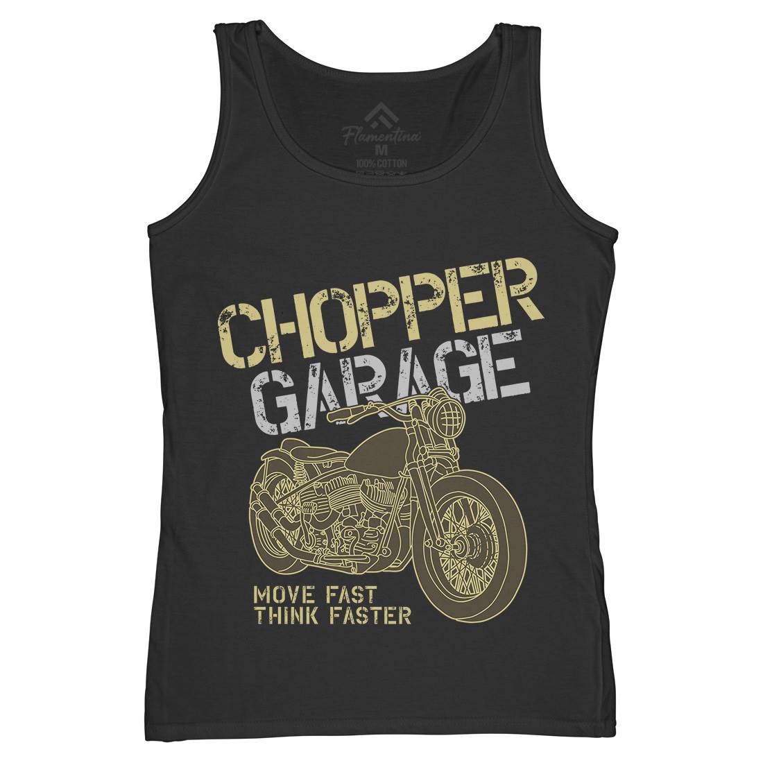Chopper Womens Organic Tank Top Vest Motorcycles B320