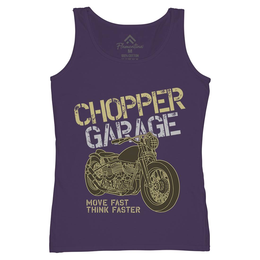 Chopper Womens Organic Tank Top Vest Motorcycles B320