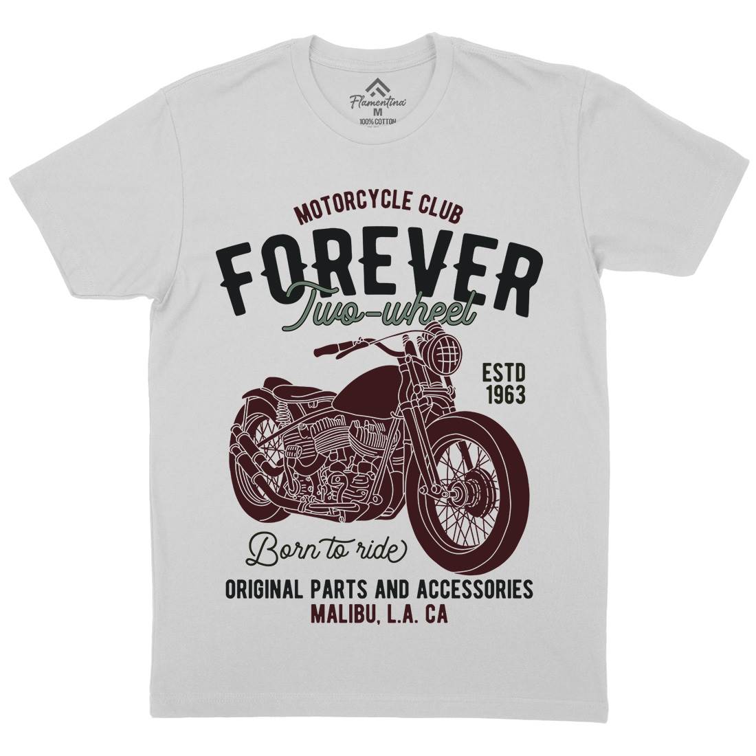 Club Mens Crew Neck T-Shirt Motorcycles B321
