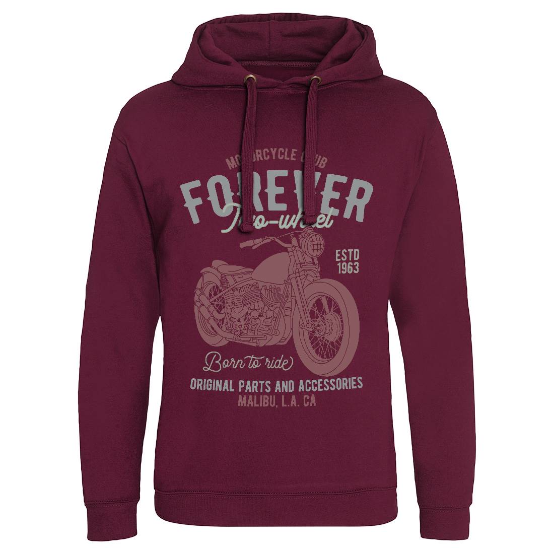 Club Mens Hoodie Without Pocket Motorcycles B321