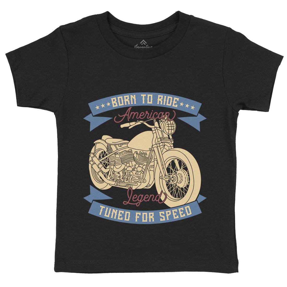 Legend Kids Crew Neck T-Shirt Motorcycles B322