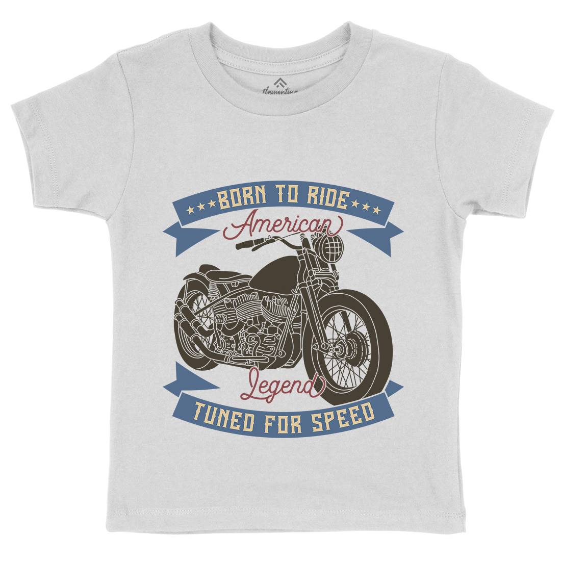 Legend Kids Crew Neck T-Shirt Motorcycles B322