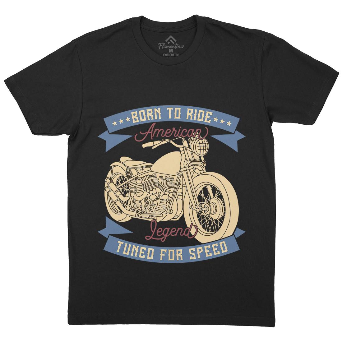 Legend Mens Crew Neck T-Shirt Motorcycles B322