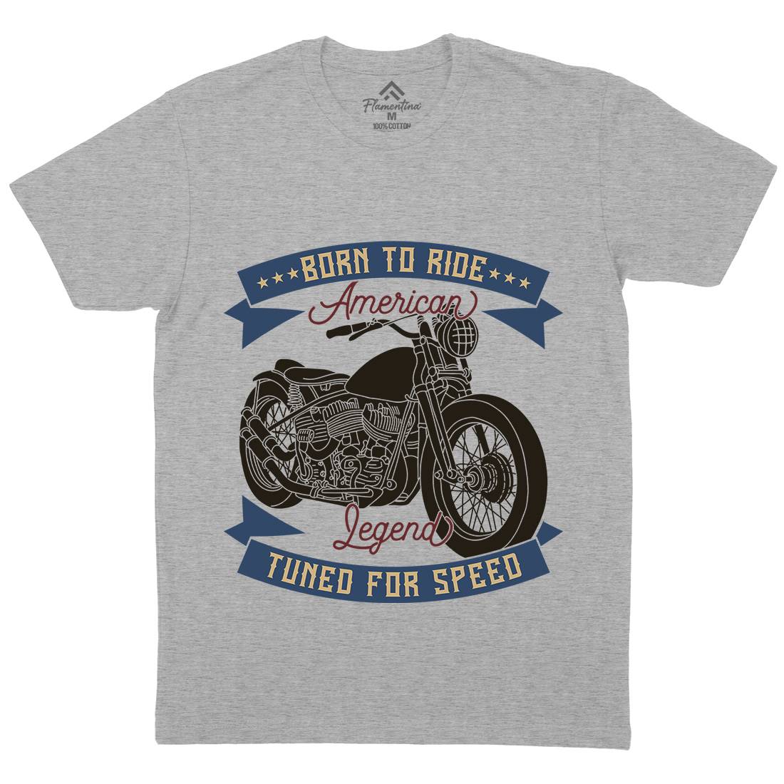 Legend Mens Crew Neck T-Shirt Motorcycles B322