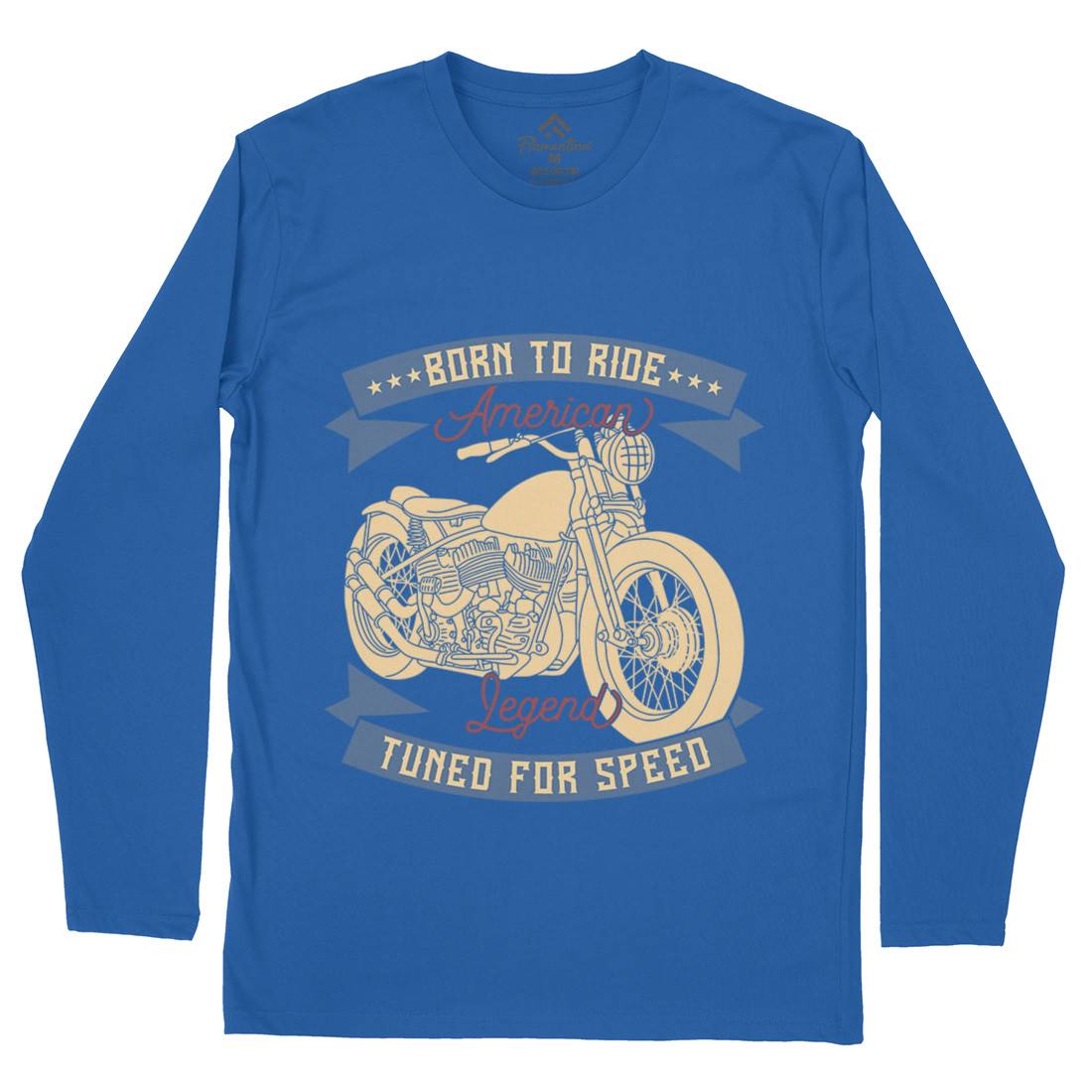 Legend Mens Long Sleeve T-Shirt Motorcycles B322
