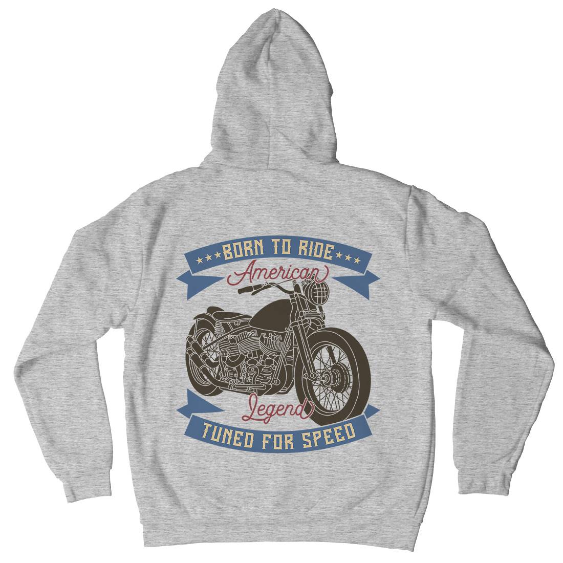 Legend Mens Hoodie With Pocket Motorcycles B322