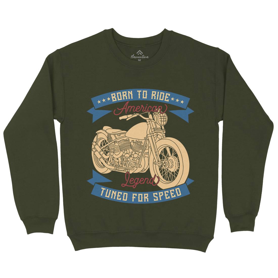 Legend Mens Crew Neck Sweatshirt Motorcycles B322