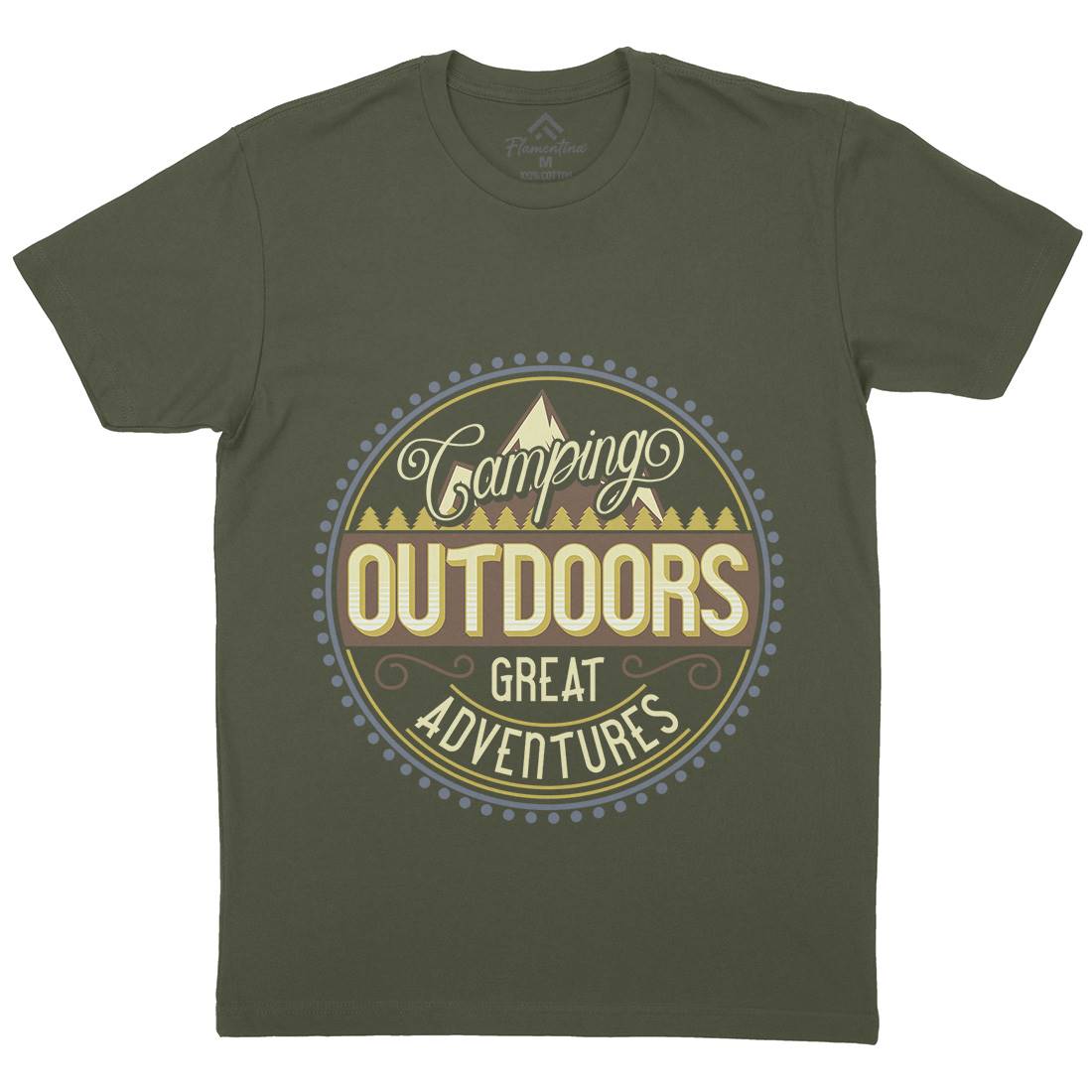 Outdoors Mens Crew Neck T-Shirt Nature B326