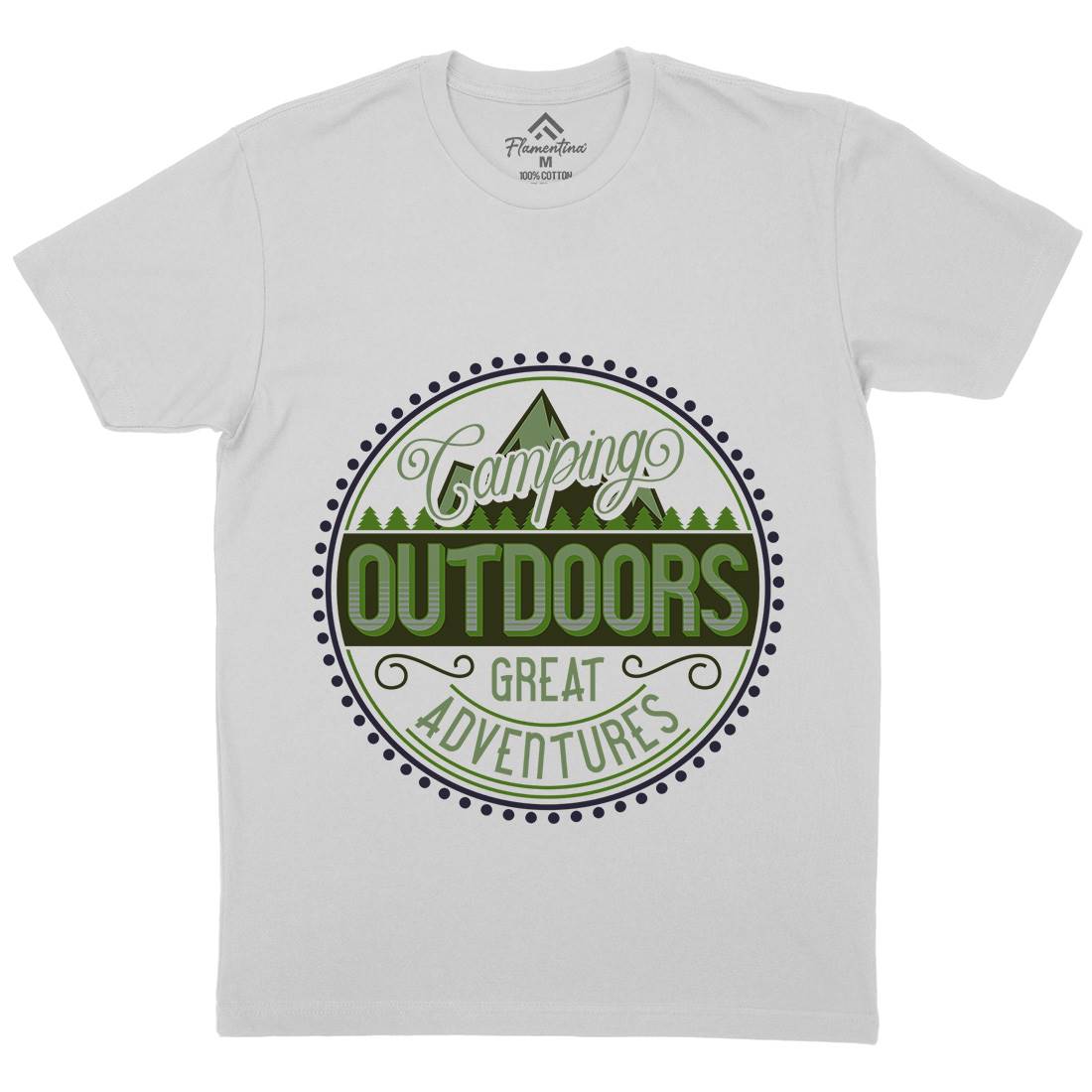 Outdoors Mens Crew Neck T-Shirt Nature B326