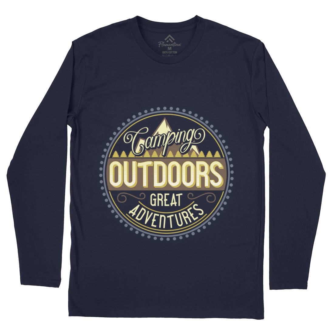 Outdoors Mens Long Sleeve T-Shirt Nature B326