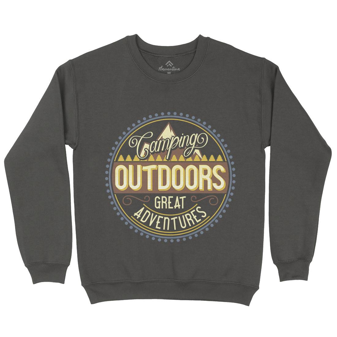 Outdoors Mens Crew Neck Sweatshirt Nature B326