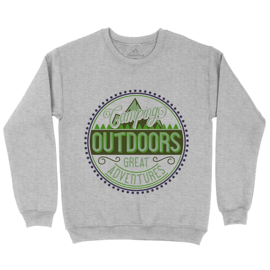 Outdoors Mens Crew Neck Sweatshirt Nature B326
