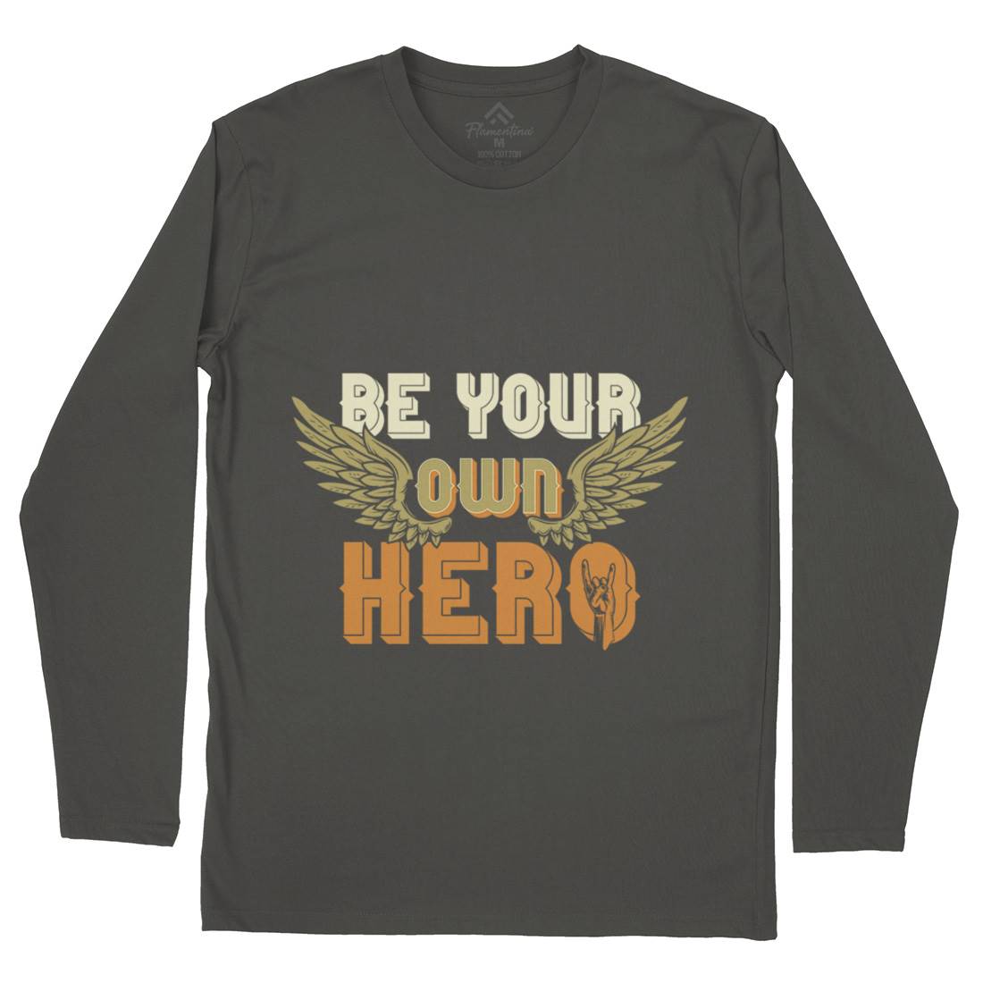 Be Your Own Hero Mens Long Sleeve T-Shirt Retro B327