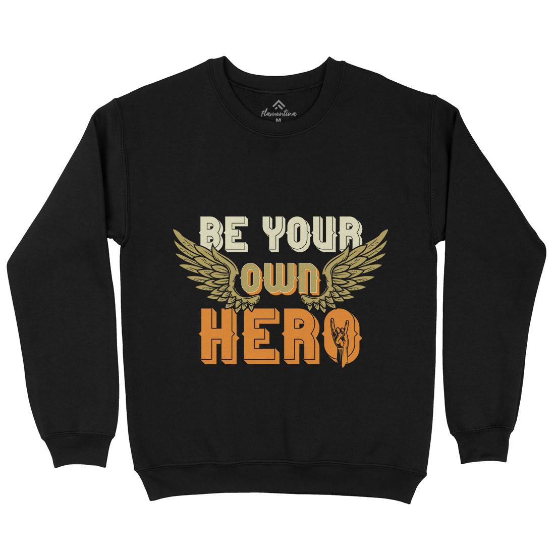 Be Your Own Hero Mens Crew Neck Sweatshirt Retro B327