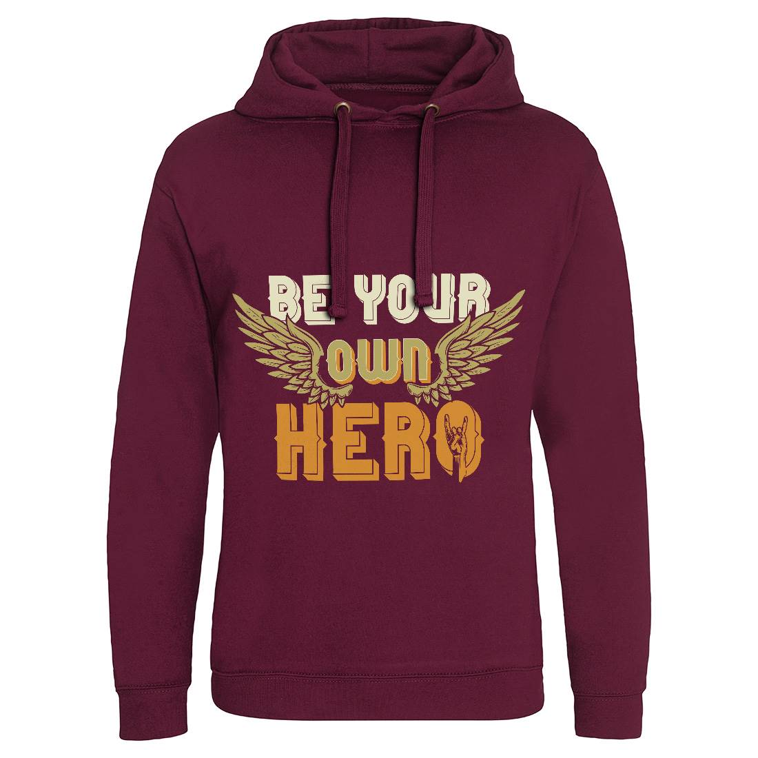 Be Your Own Hero Mens Hoodie Without Pocket Retro B327