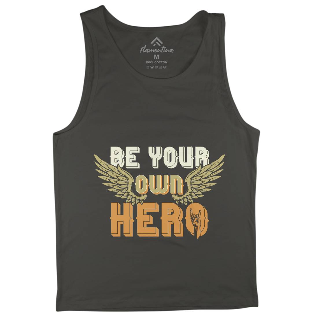 Be Your Own Hero Mens Tank Top Vest Retro B327