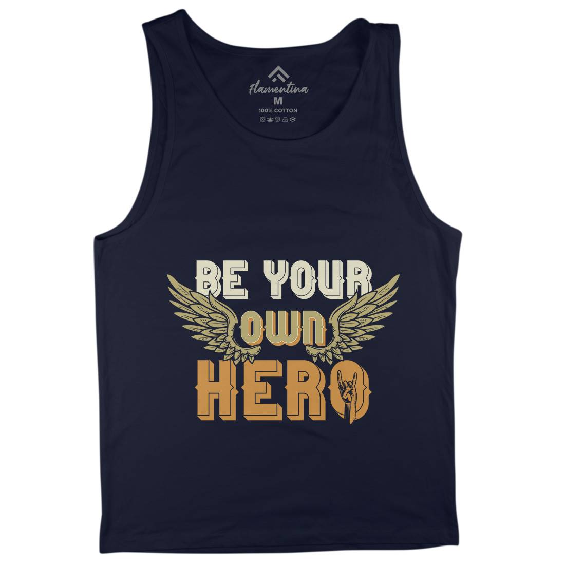 Be Your Own Hero Mens Tank Top Vest Retro B327