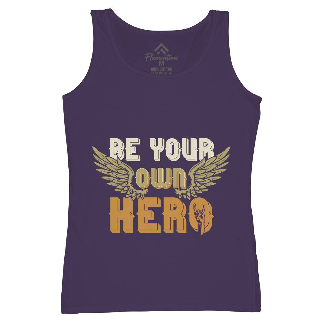 Be Your Own Hero Womens Organic Tank Top Vest Retro B327