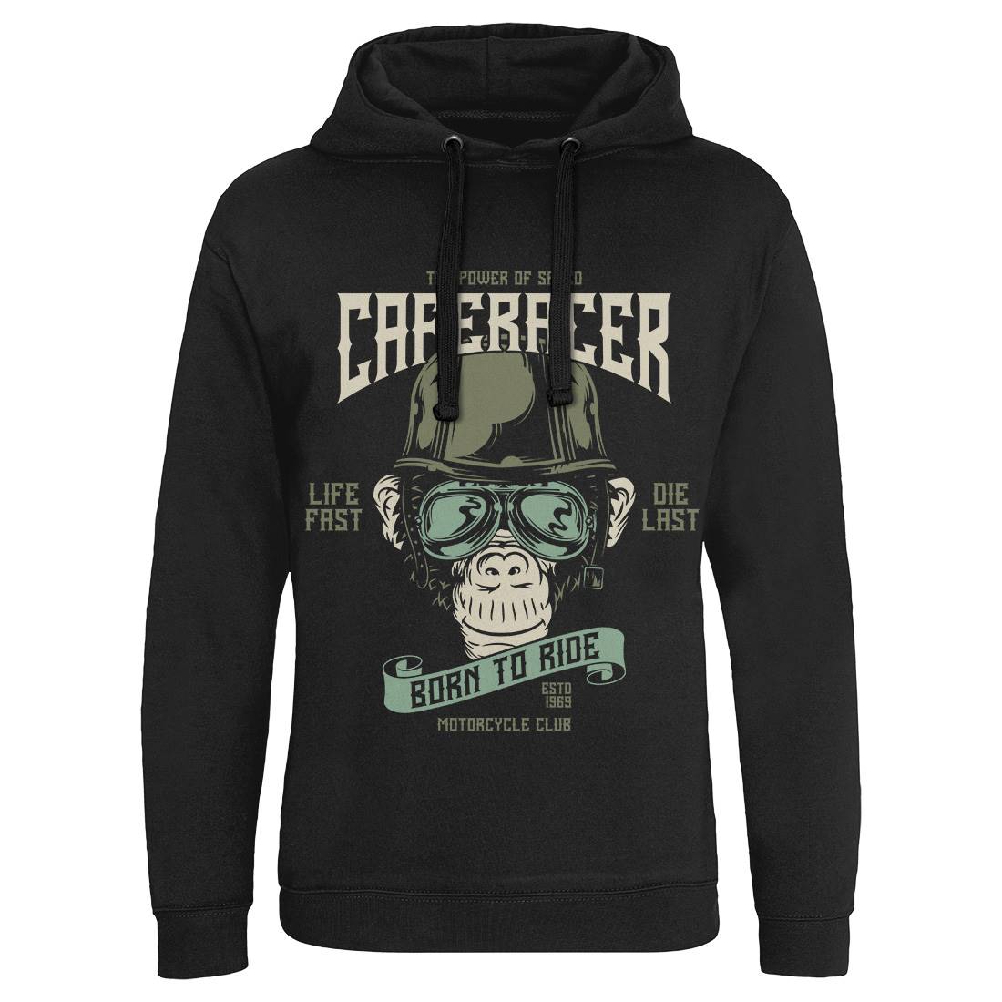 Racer Mens Hoodie Without Pocket Motorcycles B330