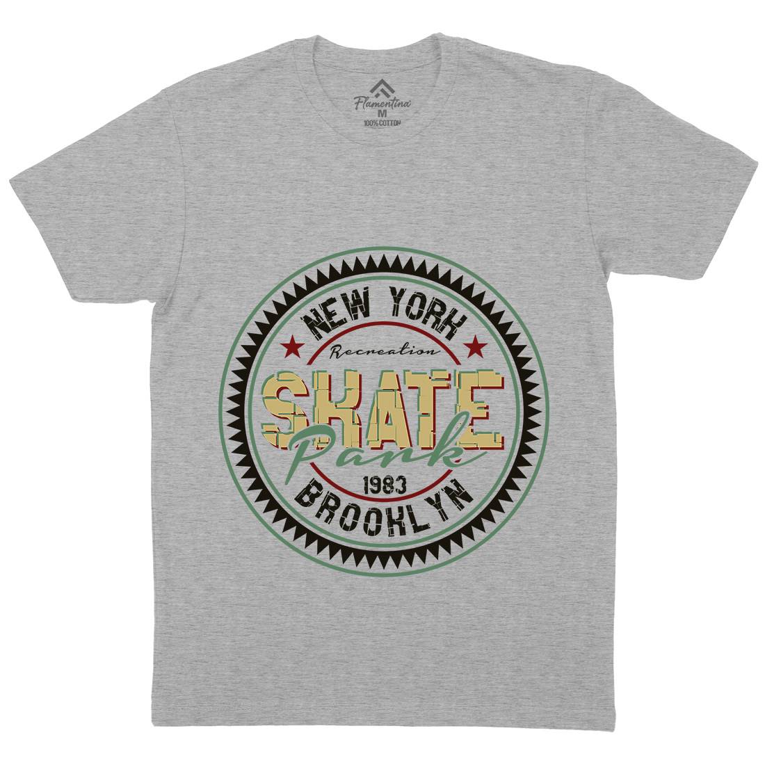 Park Mens Crew Neck T-Shirt Skate B333
