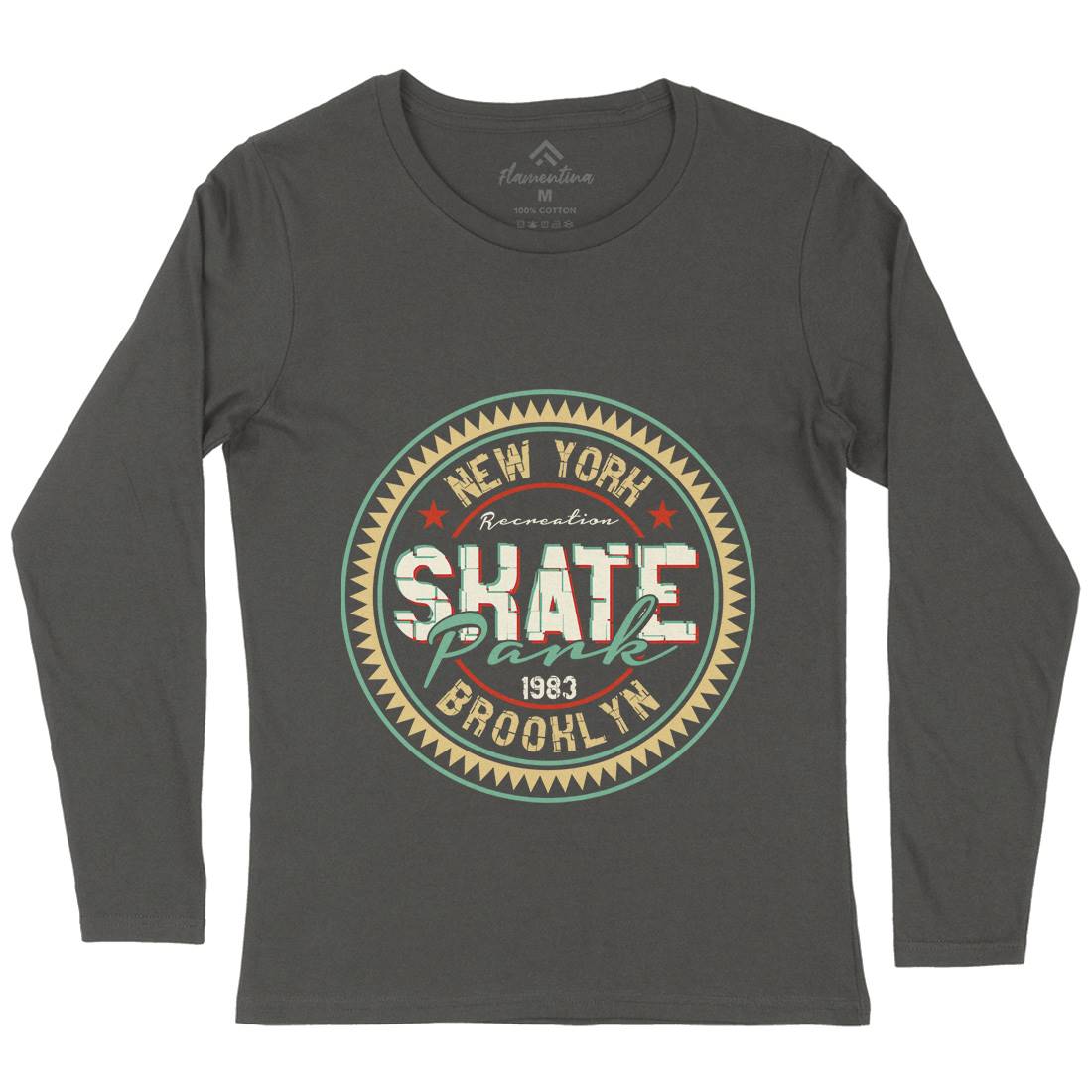 Park Womens Long Sleeve T-Shirt Skate B333