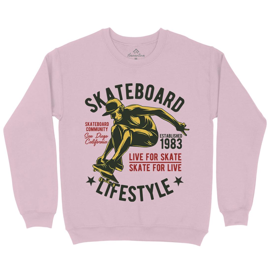 Skater Kids Crew Neck Sweatshirt Skate B334