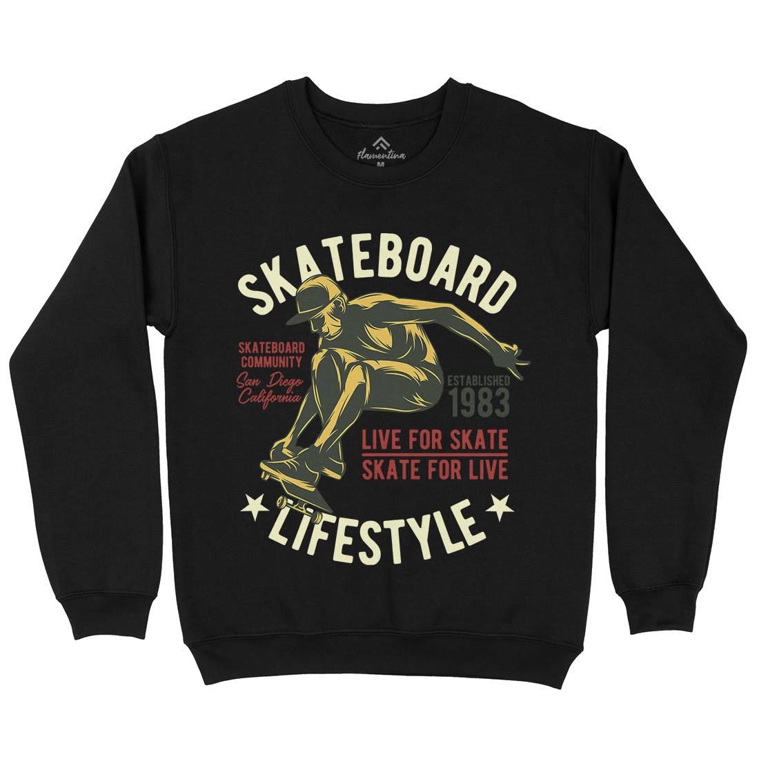Skater Kids Crew Neck Sweatshirt Skate B334