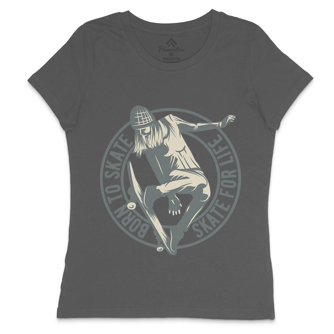 Skater Womens Crew Neck T-Shirt Skate B335