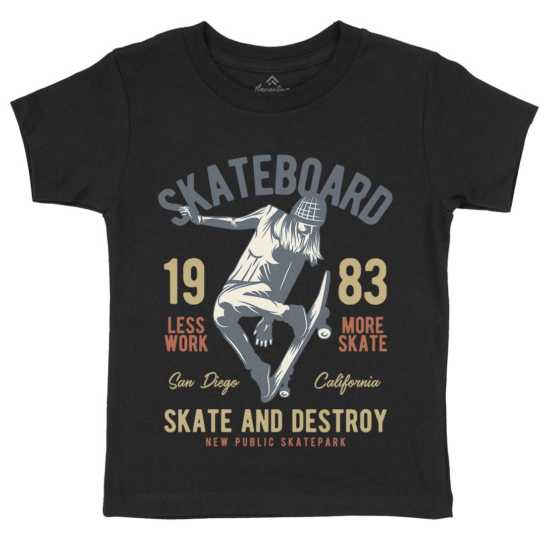 Skater Kids Crew Neck T-Shirt Skate B336