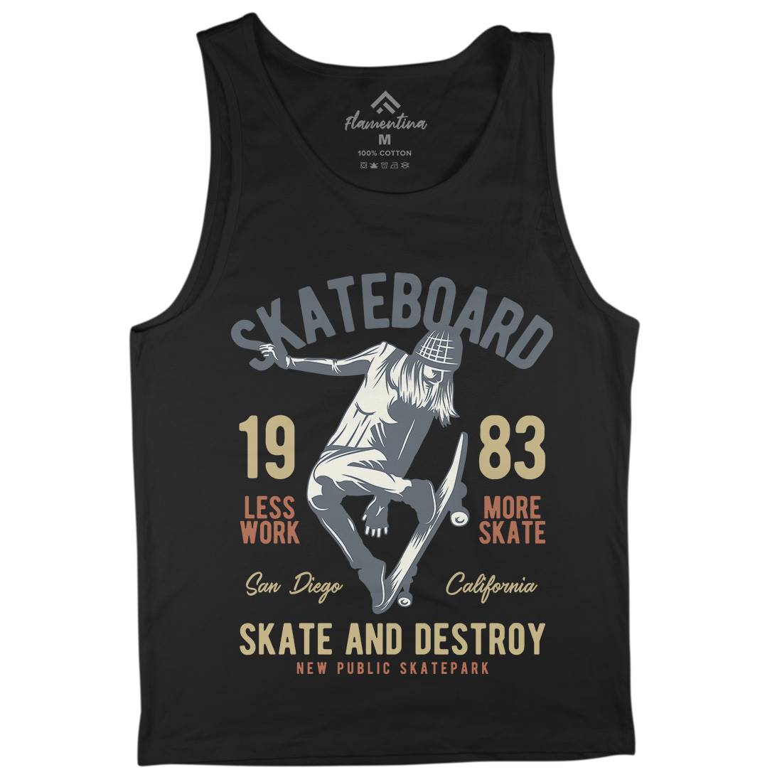 Skater Mens Tank Top Vest Skate B336