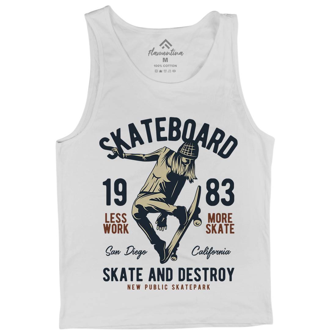 Skater Mens Tank Top Vest Skate B336