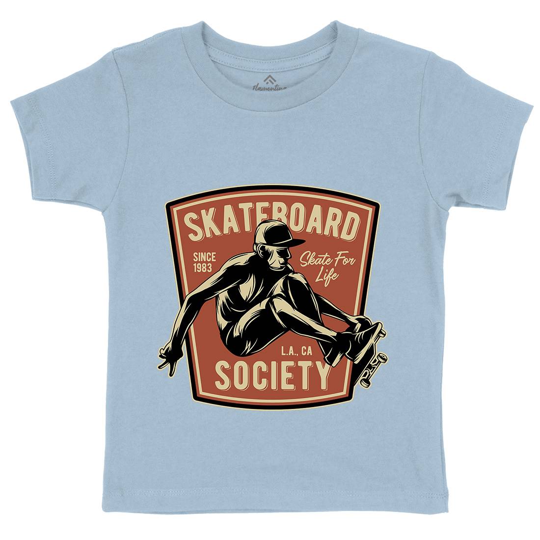 Skater Kids Crew Neck T-Shirt Skate B337