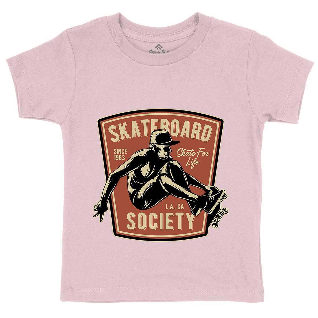 Skater Kids Organic Crew Neck T-Shirt Skate B337