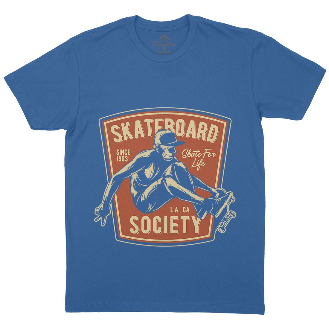 Skater Mens Crew Neck T-Shirt Skate B337