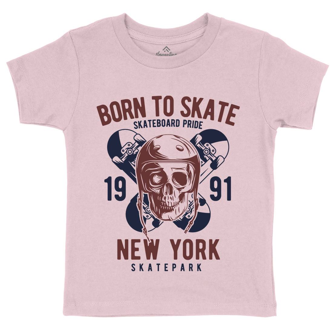 Skater Kids Organic Crew Neck T-Shirt Skate B338