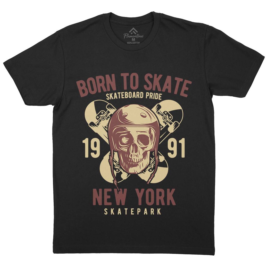 Skater Mens Crew Neck T-Shirt Skate B338