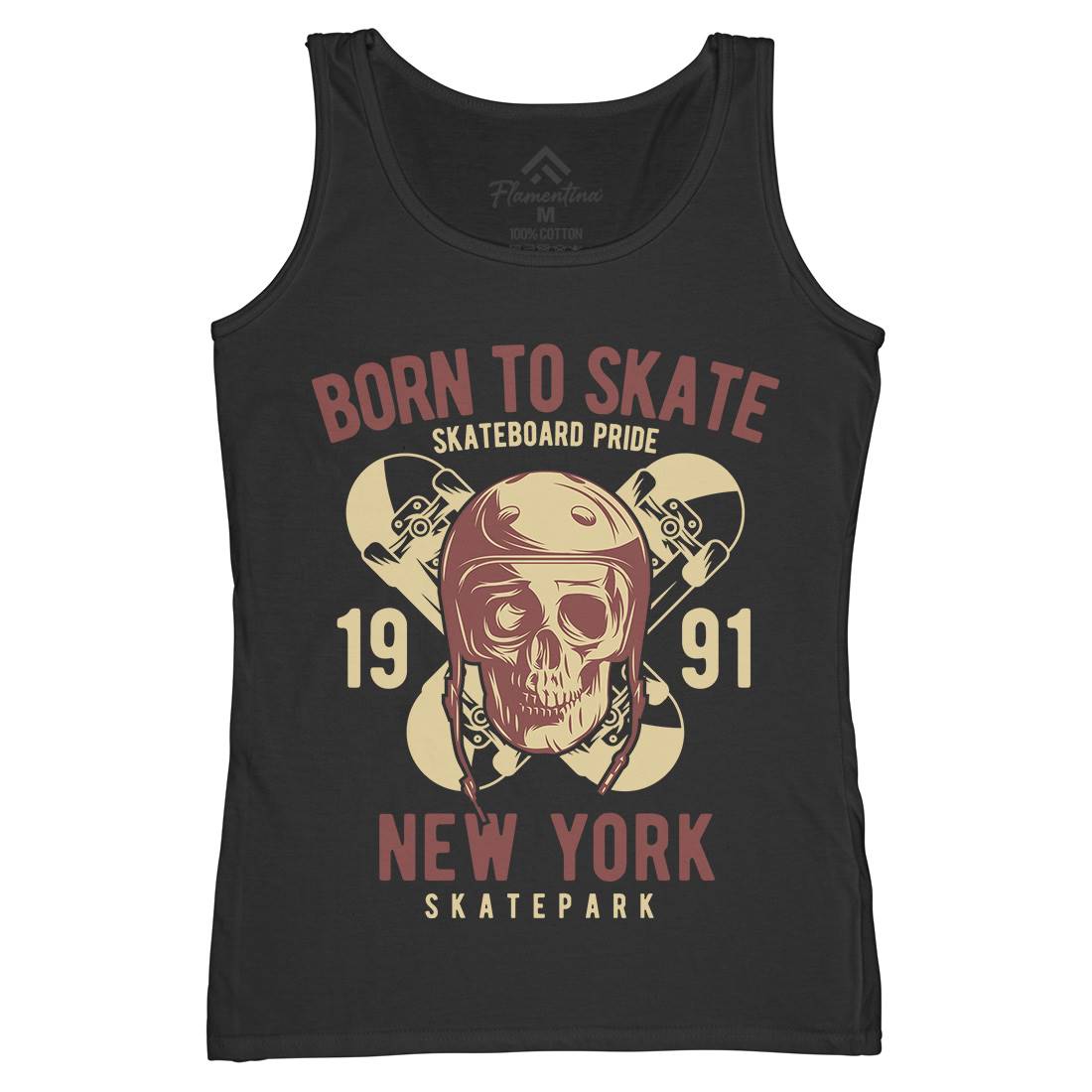Skater Womens Organic Tank Top Vest Skate B338